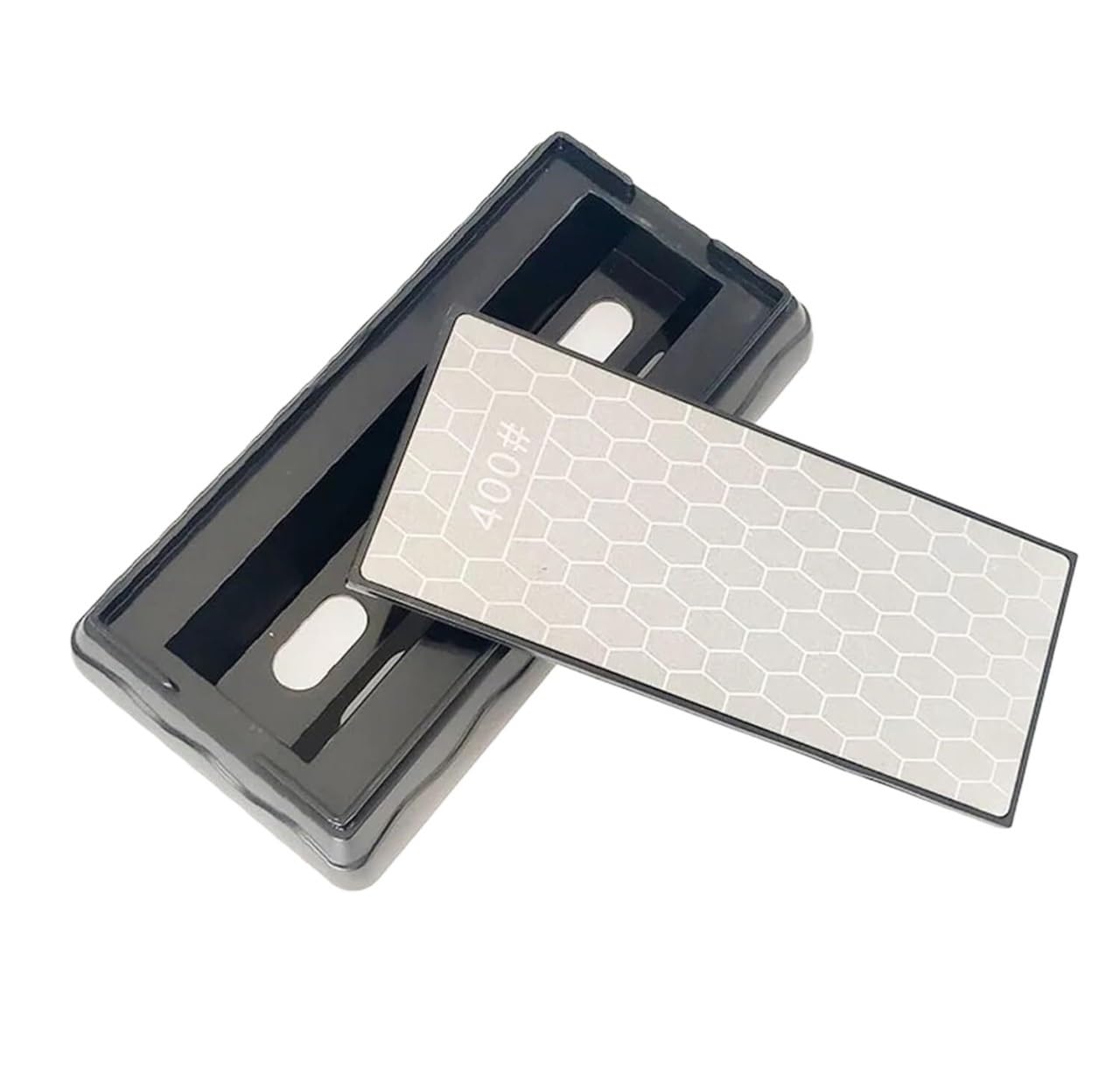 Profesjonalny kamień do ostrzenia noży, Dwustronna diamentowa ostrzałka do noży o ziarnistości 400/1000 i 600/1200(400 1000 Grit 180mm)