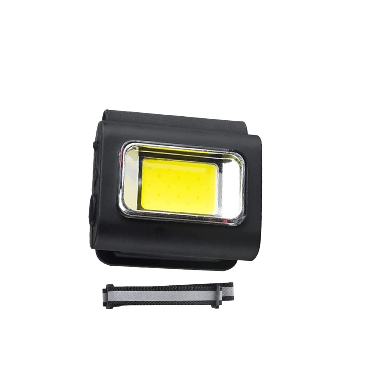 Magnetic Cob Work Light,Pocket Mini LED Flashlight Torch (Black)