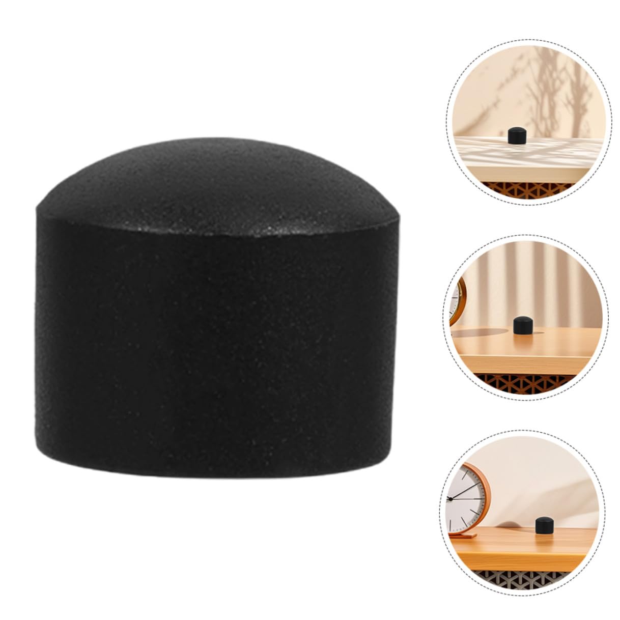 Tappi per Aste Calcio Balilla Neri 15,8 Mm in Plastica Set 10 Pezzi Coperture di Sicurezza per Protezione Estremità Stelo Accessori per Biliardino Adulti per Casa e Ufficio