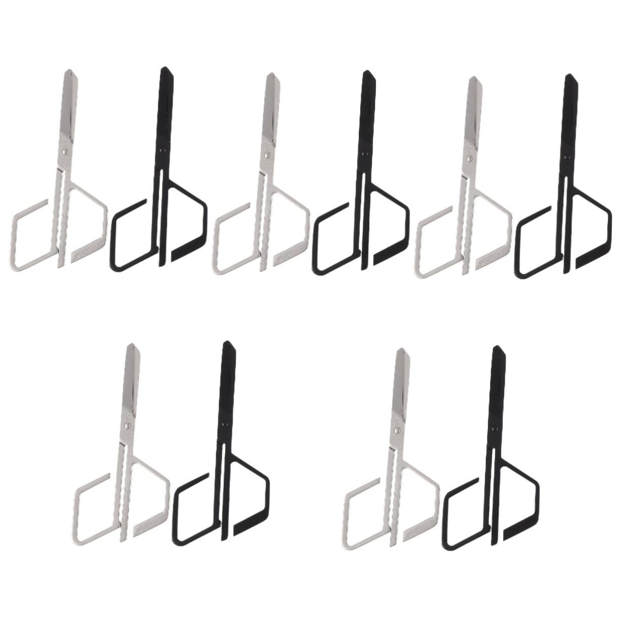 minkissy 10pièces Ciseaux De Taillage Pour Sourcils Et Nez Acier Outils De Toilettage Multifonction Pour Élimination Poils Nez Sourcils Pratique Et Sécurisé