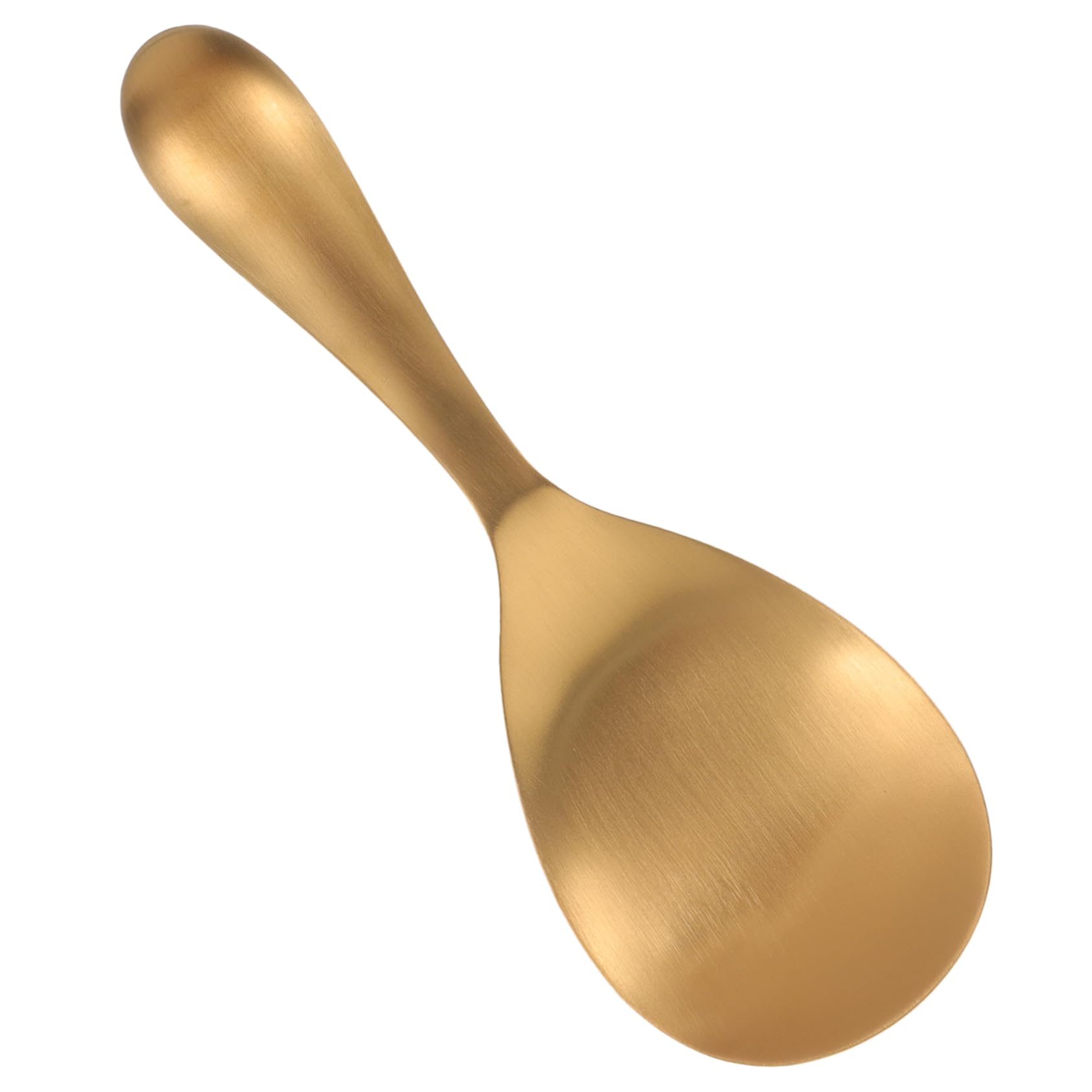 COLLBATH Stainless Steel Rice Spoon Wear Resistant Rice Spatula Ergonomic Kitchen Accessory for Home Hotel Restaurant Use Convenient and Safe