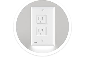 Snap Power's Self-Closing Safety Plate with LED Night Light : Light Up...