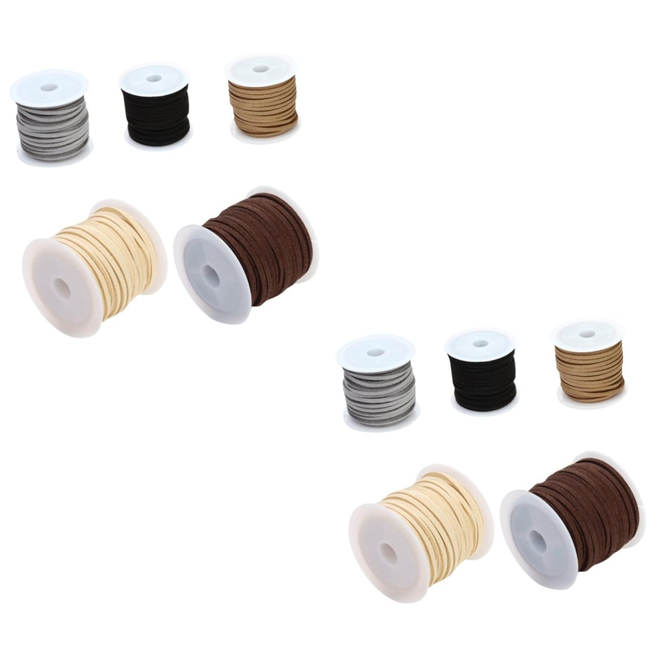 EXCEART 10pezzi Corda Pelle Scamosciata Per Creazione Di Collane e Bracciali Fai Da Te Diversi Filo Resistente Per Bijoux e Decorazioni Fashion