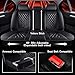 SLJU Seat Covers for Chrysler Sebring 2000-2010,Seat Covers Full Set,Car Seat Cover,Seat Cover,Leather Seat Covers(5 Seats,Black)