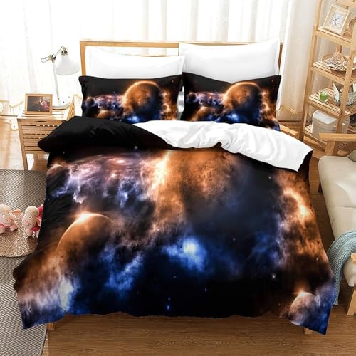 Parure de lit 3D cosmic horror pour chambre d'ado style dark fantasy - 3