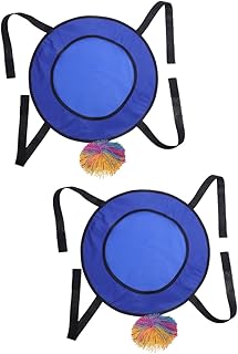 BESTonZON Plato de Pelota saltarina Juegos al Aire Libre Juguetes para al Aire Libre Juguetes de Juegos Juguetes Deportivos para pequeños Juguete al Aire Libre paño Azul