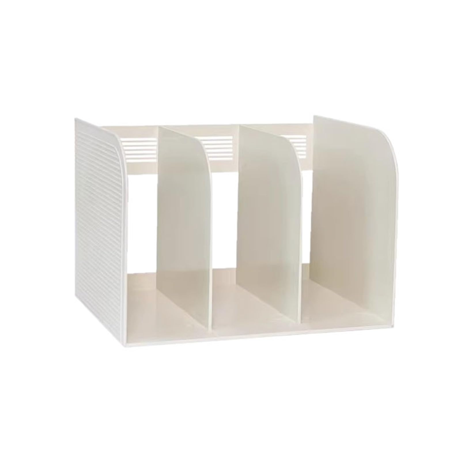 Cenz-888 Portable Bookshelf Three-compartment Simple Office Bookshelf CDs Magazine Storage Rack Storage Rack