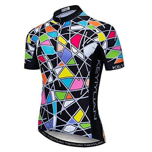 JPOJPO Men's Cycling Jersey Bike Shirt MTB Short Sleeve Summer Sport Clothing Tops Jacket S-3XL