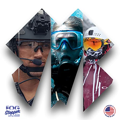 Fog Stopper Anti-Fog Drops Treatment - Effective On All Lenses (Ar Coated Included) And Screens - Prevents Fogging On Eyeglasses, Goggles, Ppe And More - Stay Fog Free For Days - Made In Usa #TOP5