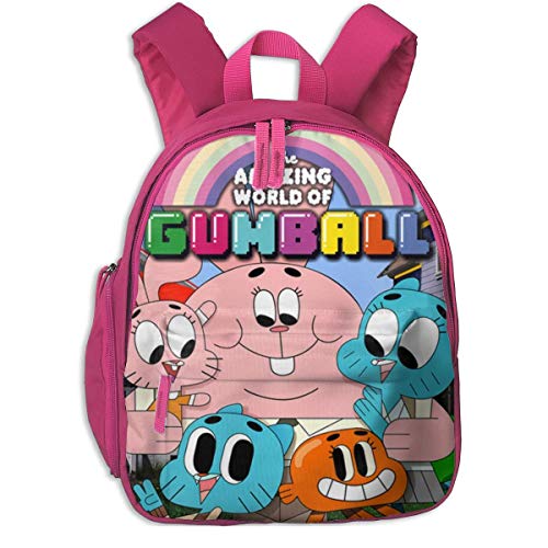 Dfdsf Gumball Unisex Mochilas duraderas para Estudiantes Escolar para niños y niñas