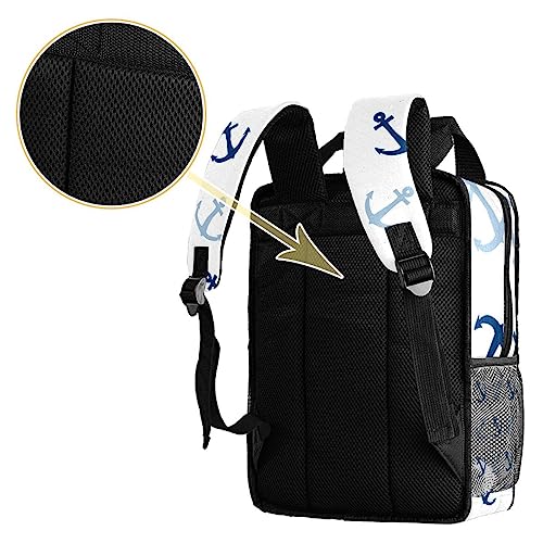 Sac à dos pour garçons solide pour cahiers abîmés - Cartable bleu multicolore - 4