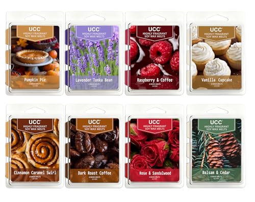 Image of UCC Wax Melts, Soy Wax Cubes for Wax Warmer-8 Pack