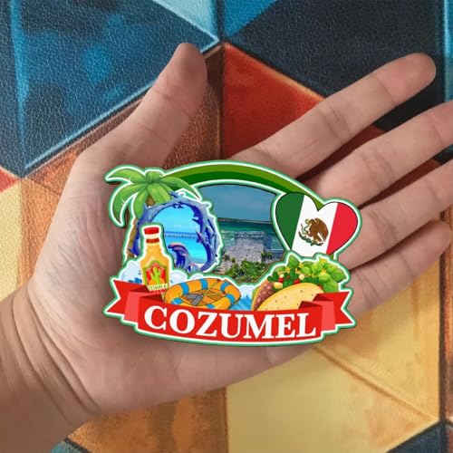 Imán decorativo clásico de Cozumel México 3-4 in miniatura 4