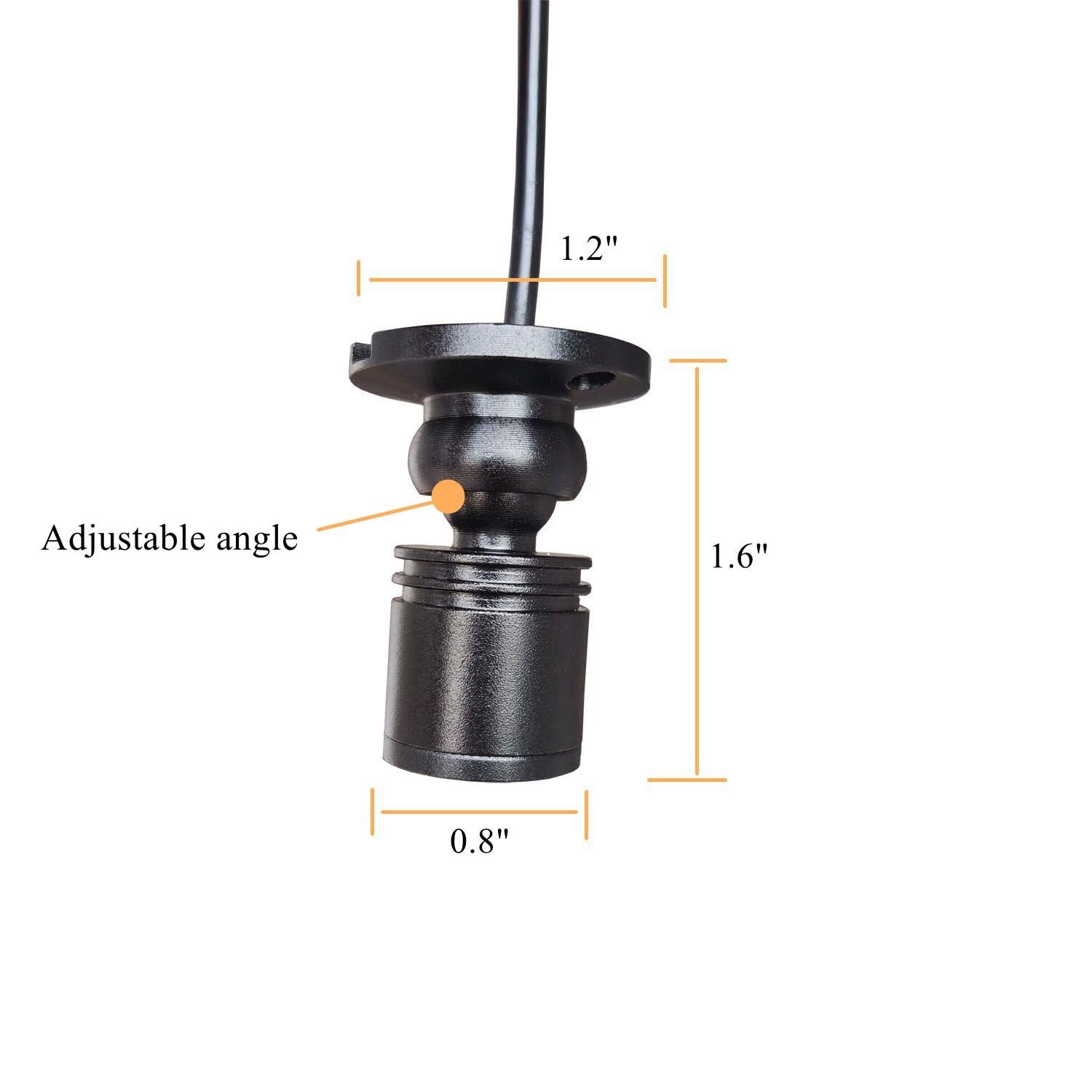 CzQYCL 1.5W/2.5W Small LED Spot Light,5V Mini Spotlight with Dimmer and USB Power Plug,Closet Spotlight for Plants Jewelry Showcase Model Display Shelves (Warm White, 1.5W)