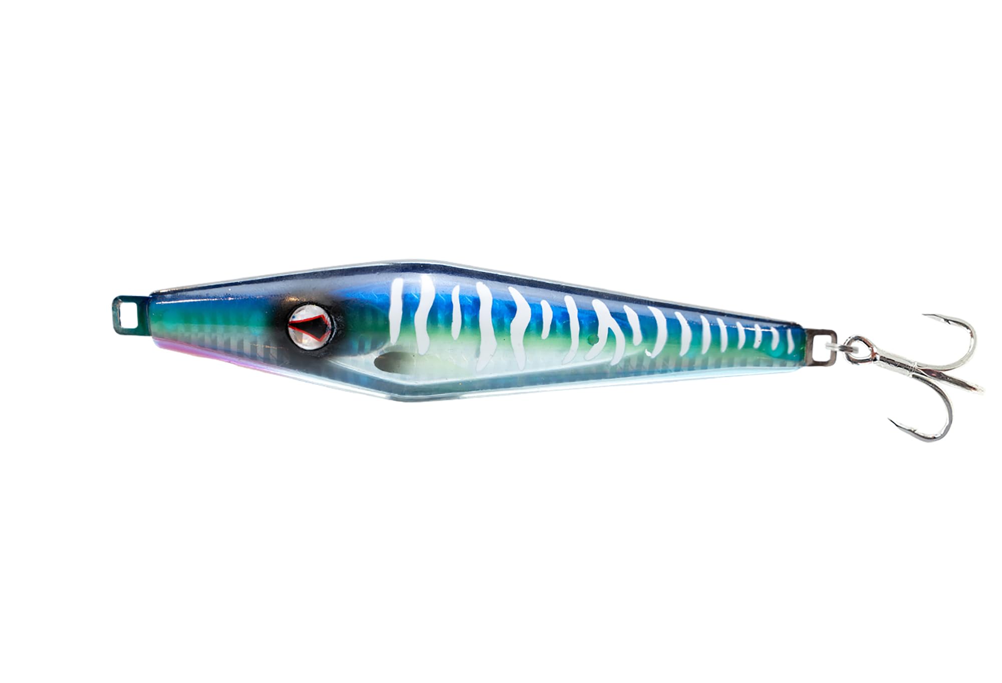 Nomad Design Slidekick Surface Iron 120g - Classic 4-1/4oz Surface Iron Design Updated with Sidekick Action for Maximum Fish Attraction - Spanish Mackerel
