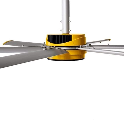 Miniatura 9 de Big Ass Fans Serie E Ventilador de techo industrial de 6 aspas de 12 pies, motor de accionamiento directo sin engranajes, alto volumen de baja