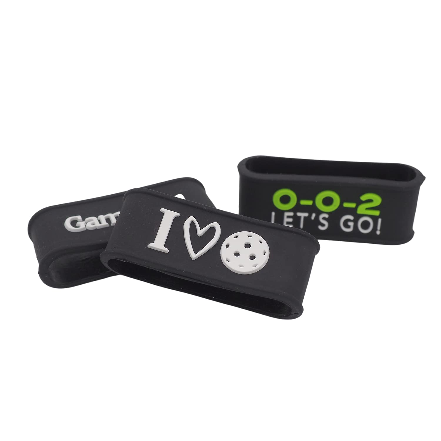 Pickleball Paddle Grip Band – Secures Grip Tape – Fits All Paddle Handles – Silicone Pickleball Paddle Bands with Embossed Design – Pickleball Gifts – Pickleball Grip Bands (B0BGXS1QCY) Amazon Price History, Amazon Price Tracker