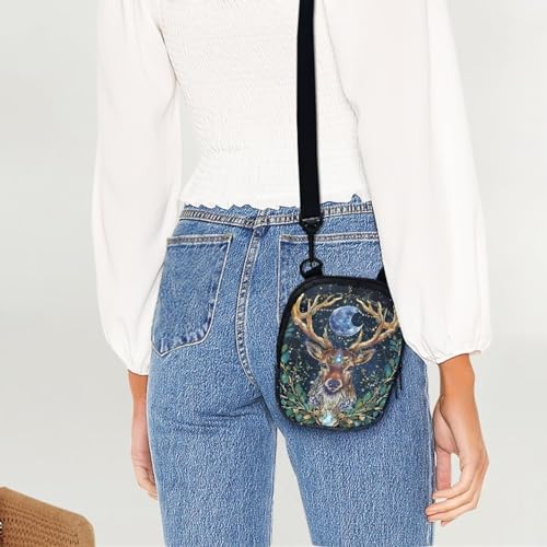 Lotusorchid Small Message Bag Women Shoulder Bag with Adjustable Staps, Sling Phone Bag Crossbody Satchel Purse Wallet2