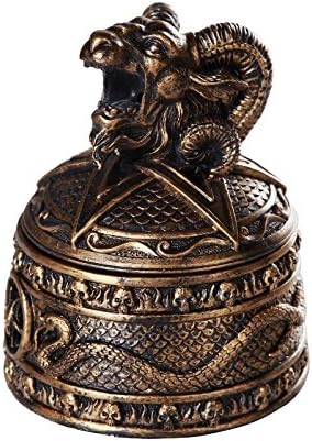 Baphomet - Caja de quemador de incienso con cono sabático con cuernos