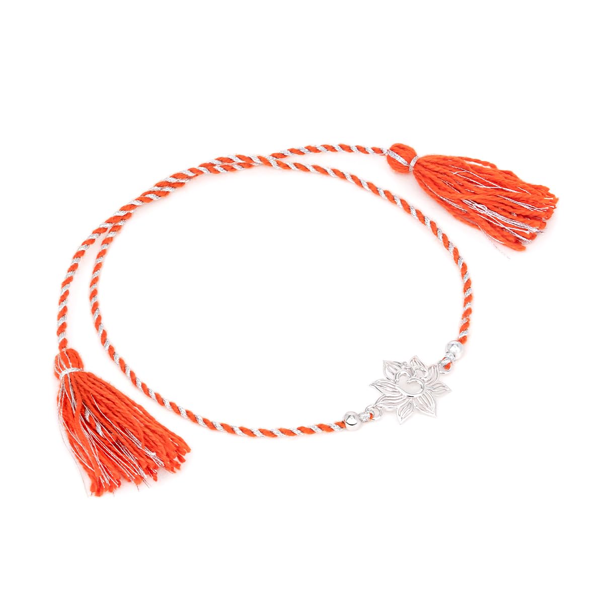 shaya by CaratLane| 925 Silver | Om Flower 925 Silver Rakhi | for Brothers & Sisters-picture-4
