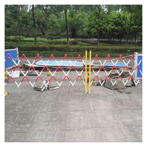 Barrière de circulation rétractable h1,2m avec roulettes pour balisage mobile