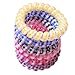 Produktbild Miya® 6er Set groß Haargummi mit Karo Muster, Karomuster, top Qualität, schön bund elastisch Telefonkabel Haargummi, Kunststoff-Spirale, Telefonhaargummi, Haarschmuck, Armband