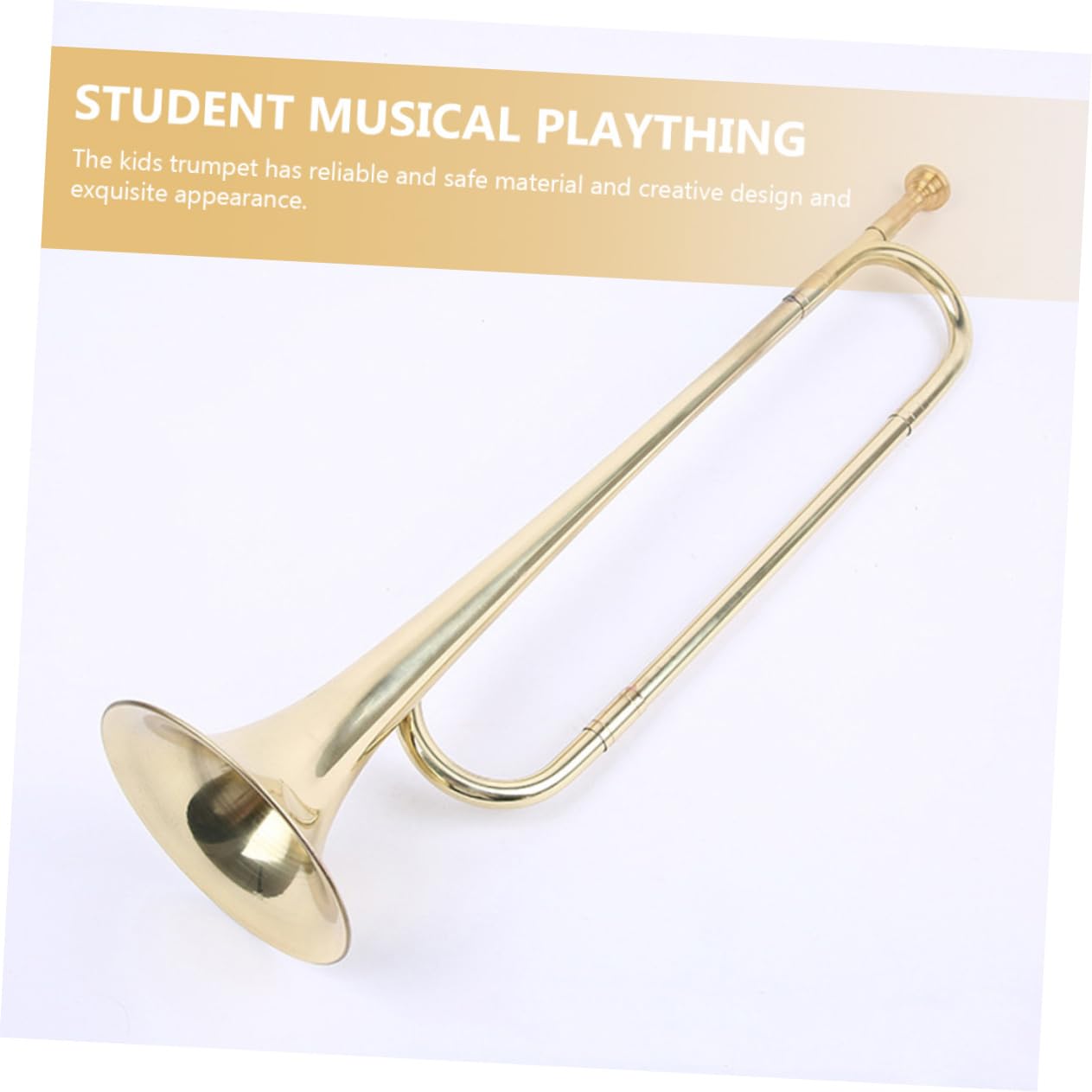 UPKOCH Tromba Per Principianti Per Bambini Tromba Musicale Giocattolo Strumento A Fiato Per Ragazzi E Ragazze Robusta Costruzione in Metallo Giocattolo Educativo Per La Musica Precoce