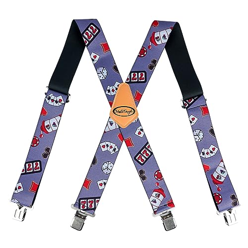 Image of MELOTOUGH Men's Suspenders w /Clip Heavy Duty suspenders for men Big and Tall Work suspenders for Jeans