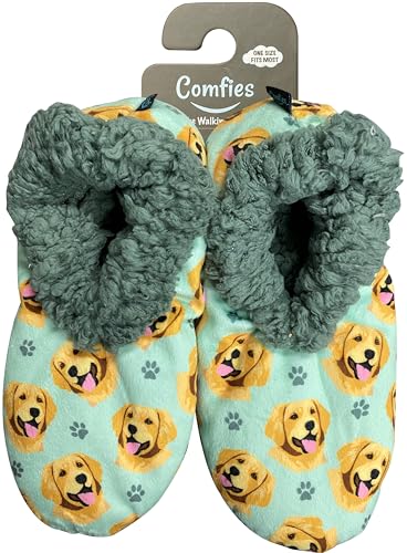 Comfies Slippers - Cozy Sherpa House Slippers for Women & Men - Indoor House Shoes - Pet Lover Gifts - Non Skid Bottom - 1 Size Fits Most - Unisex
