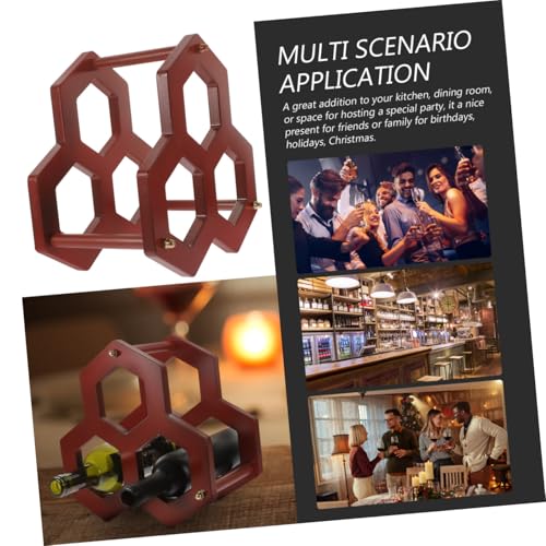 Soporte para botellas de vino de madera STOBAZA miniatura 6
