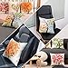 Yangbaga Colorido Otoño（5pc） Flor Árbol Algodón de Lino, Throw Pillow Case, Funda...