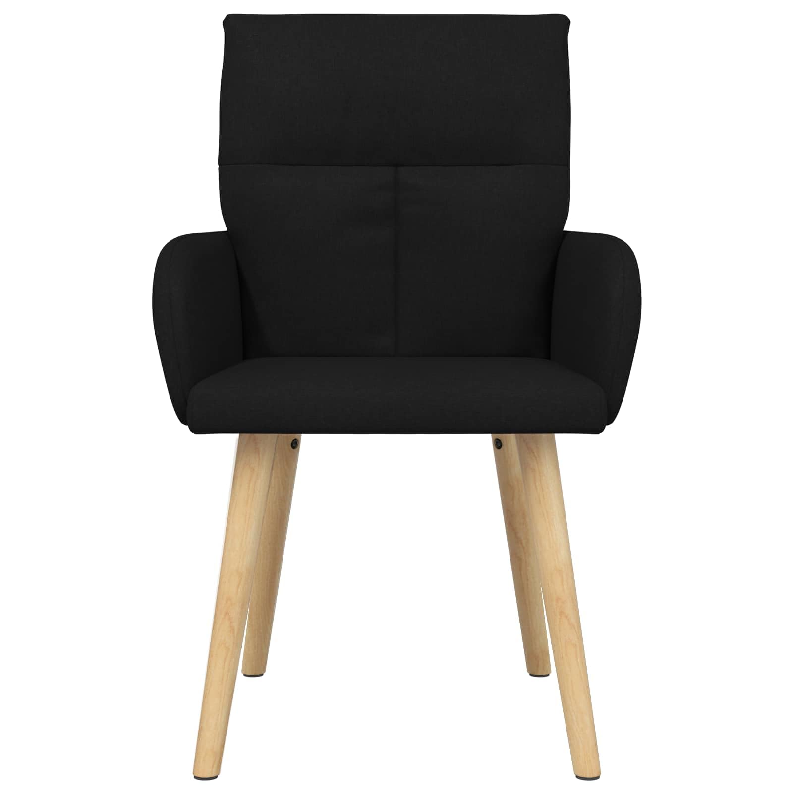 Sillas de Comedor 4 uds. Tela Negro 60 x 56 x 96 cm, Sillas de Comedor, 36.2 kg-3428359