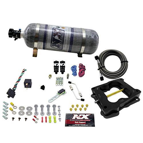 Nitrous Express - Q-Jet/Holley Spread Bore Hitman Plus Nitrous Kit W/Composite Bottle (40081-12) #TOP16
