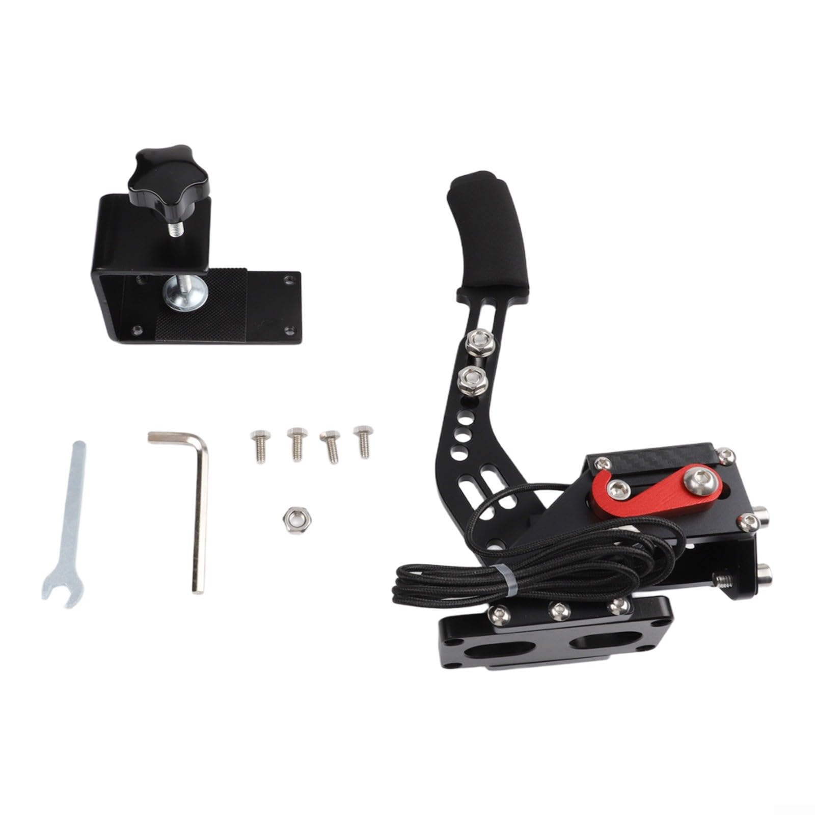Freno a mano USB per giochi di corse per PC, sensore Hall in lega di alluminio, per Logitech G27 G29 G920 T500 T300, per Assetto Corsa DiRT (nero)