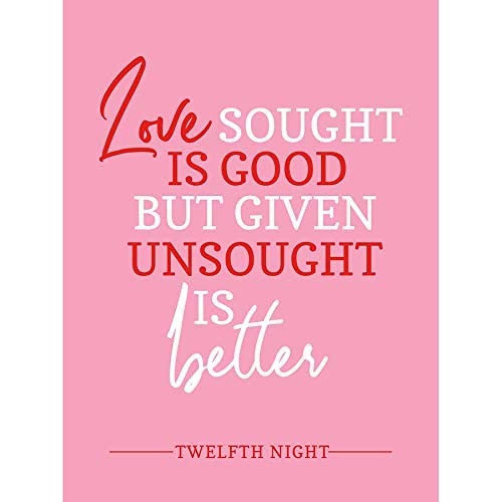 Artery8 Quote Shakespeare Love Unsought Better Art Print Canvas Premium Wall Decor Poster Mural