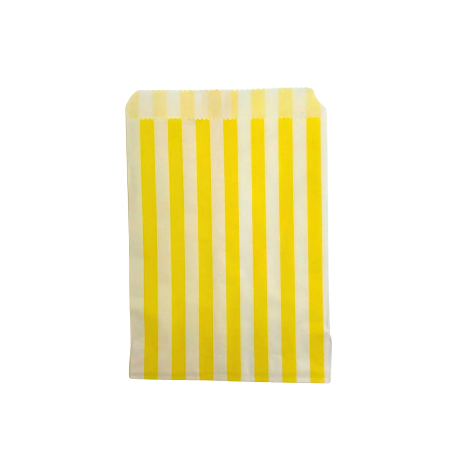 Yellow Pick N Mix Sweet Candy Striped Paper Treat Bags - 10x14" Pack of 500