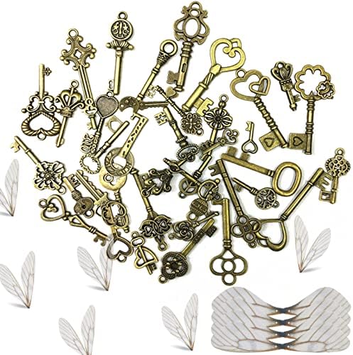 Lyivisk Vintage Schlüssel Set - 50 Stück Antike Schlüssel Für DIY Schmuck & Deko