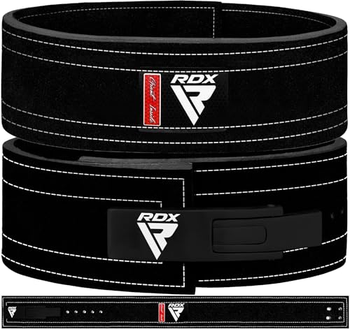 RDX Powerlifting Belt for Weight Lifting - Approved By IPL and USPA Lever Buckle Gym Training Belt 10mm Thick 4 inches Lumbar Back Support - Great for Strongman, Bodybuilding, Deadlifts & Squat by RDX - Image 9