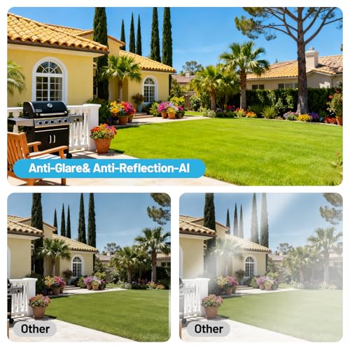 Image of Noonkey Window Camera for Home Security - 3MP Ultra HD, Smart AI Color Night Vision, Anti-Reflection Indoor Window Security Camera with Custom Zone Detection, Alexa & 10X Zoom