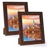portafotos vintage 【EL PAQUETE】Hay 2 marcos vintage 20x25 en el paquete, y puede regalarlos a las personas a quien le gustan, como su madre, padre, novio, amigo, compañero, profes en días epciales como Navidad, San Valentín, Año Nuevo, aniversario, cumpleaños, Bautizo.
