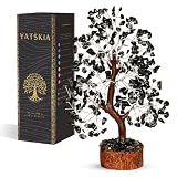 YATSKIA Black Tourmaline Crystal Tree...