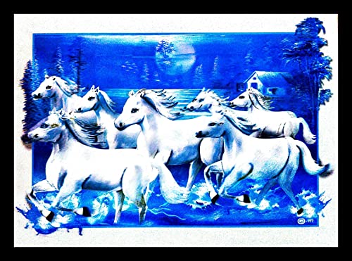 Image of Suninow 5D Painting of 7 Horses for living room (horse)