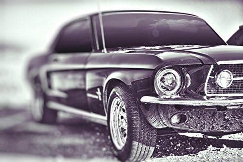 Mañana Sunny c246 musclecar Ford Mustang Retro Photo Auto Póster fotos de pared para salón Canvas Gamuza de tela impresión
