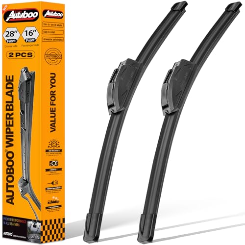 Image of AUTOBOO Windshield Wiper Blade Replacement for Nissan Altima Maxima | Fits Altima 2013-2018 & Maxima 2017-2019, 28 inch+16 inch, 2-pack, OEM quality, all-season performance, easy install