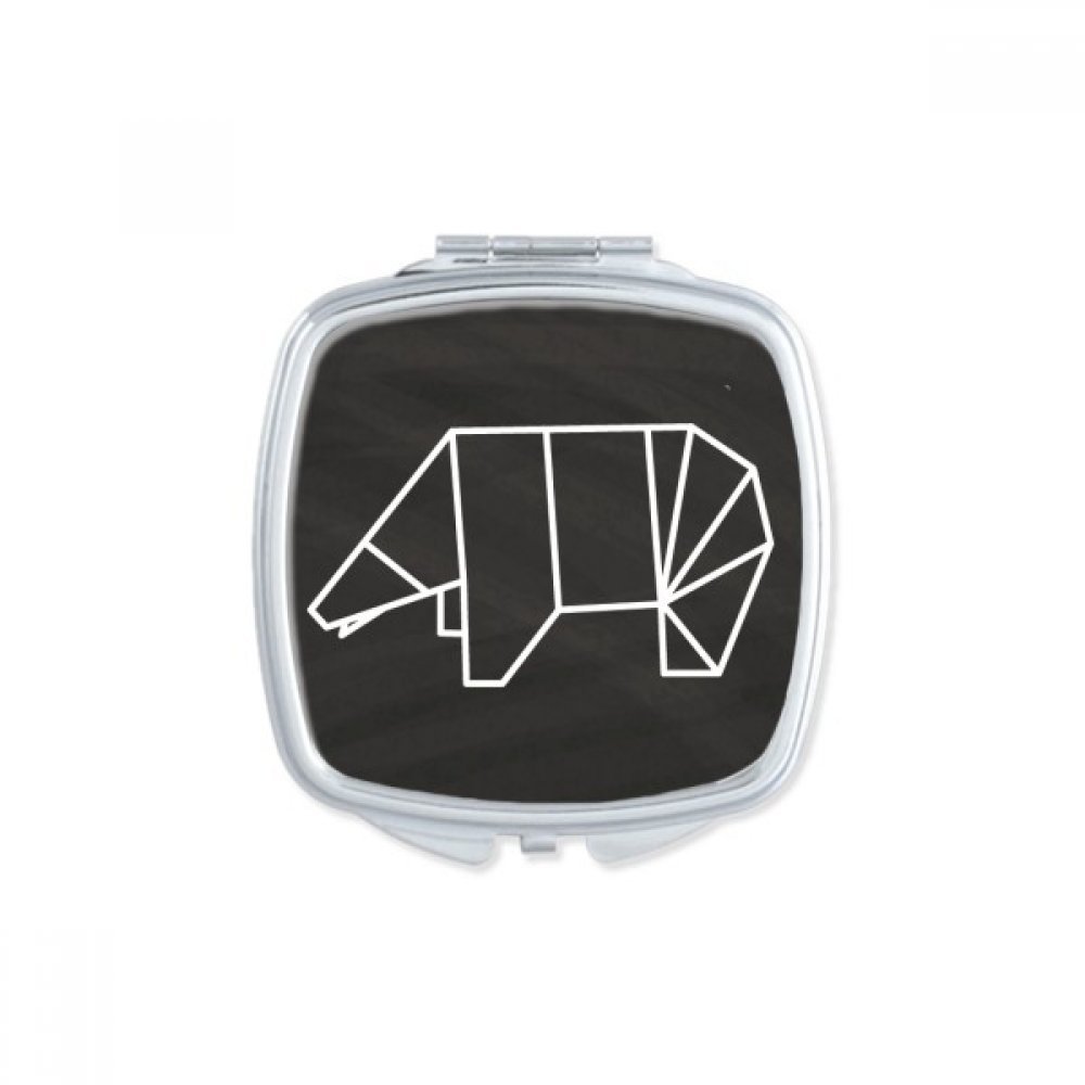 Miroir de poche compact dauphin pour ajuster son maquillage partout