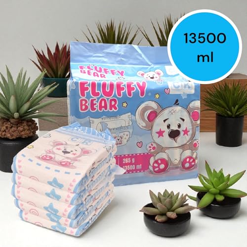 Fluffy Bear Windeln mit Folie für Erwachsene Gr. L 13500 ml (L)