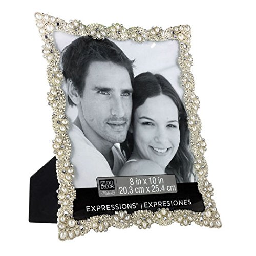 studio decor picture frames - Expressions Jewel Frame, Silver, 8