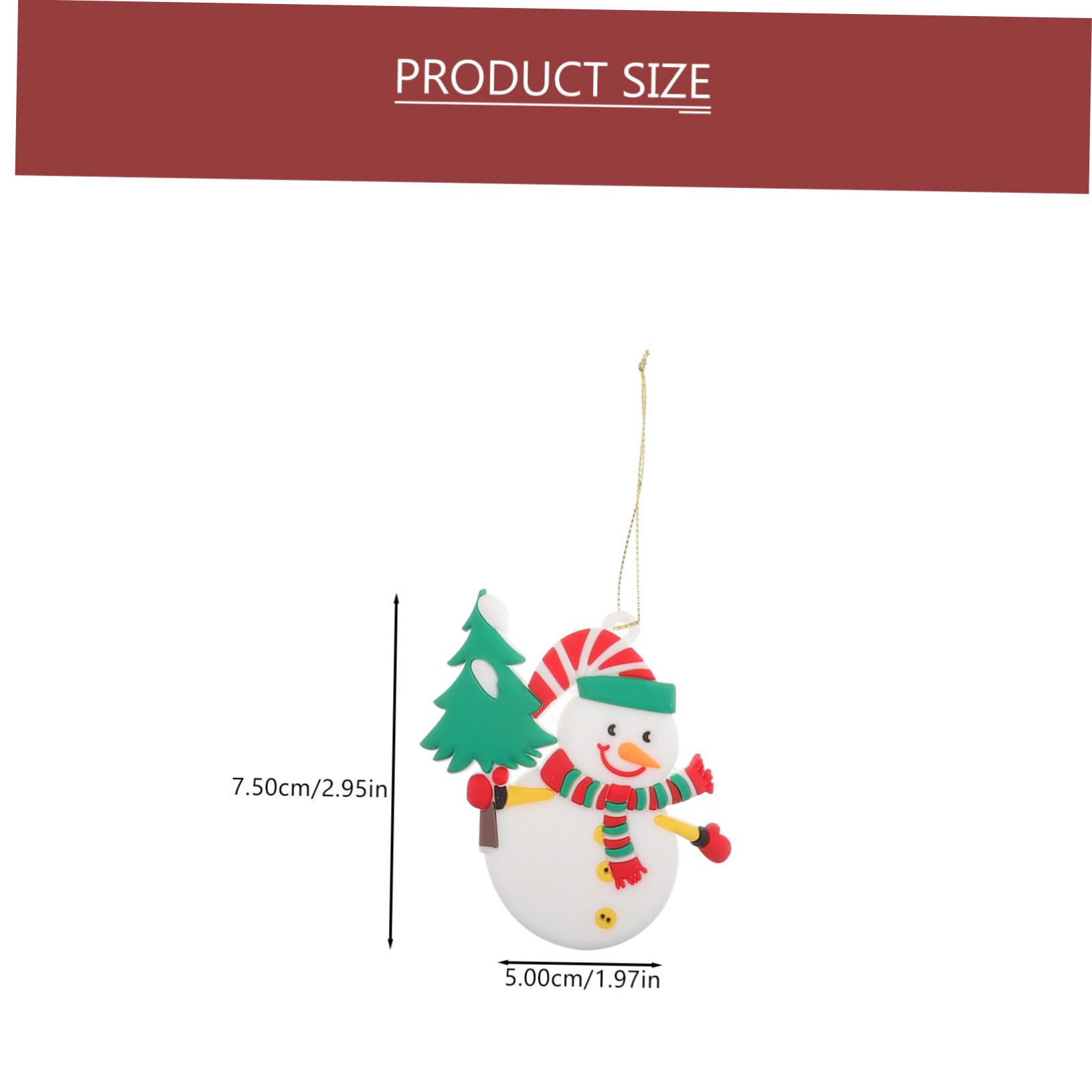 PRETYZOOM 5 Juegos De Adornos para Árbol De Navidad Muñecos De Nieve Adornos Decorativos para Colgar 6 Unidades X 5