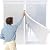 Thickened Reusable Window Insulation Kit 47'' x 63''-Winter Weatherproofing Window Insulation Film for for Patio Winterizing Winter Waterproof Attic Insulation Cover,Simple Installation