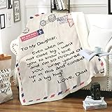 Photo Gallery coperta lettera a mia figlia moglie figlio papà blanket gettare coperta pisolino per divano letto sherpa in pile polare caldo morbido coperta per la casa dono d amore (colore 2,150 x 200 cm) Photo Gallery coperta lettera a mia figlia moglie figlio papà blanket gettare coperta pisolino per divano letto sherpa in pile polare caldo morbido coperta per la casa dono d amore (colore 2,150 x 200 cm)